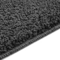 vidaXL Conjunto de alfombra de baño antideslizante 2 pcs Gris oscuro Outlet