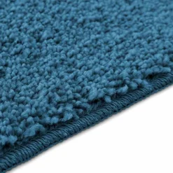 vidaXL Conjunto de alfombra de baño antideslizante 2 pcs PP Azul Discount