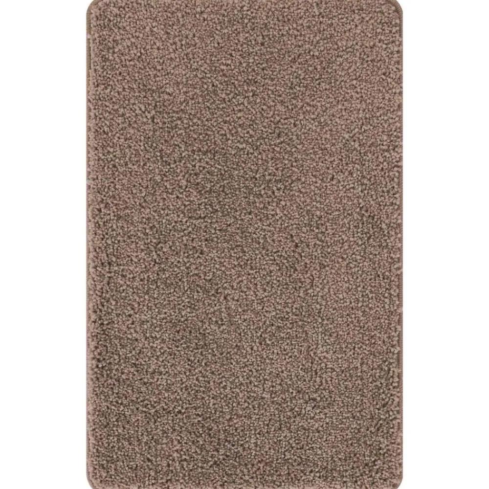 vidaXL Accesorios Para El Baño-Conjunto de alfombra de baño antideslizante 3 pcs Marrón PP