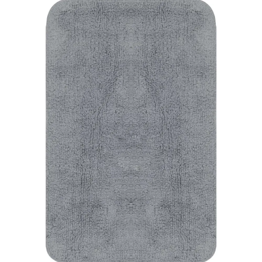 vidaXL Accesorios Para El Baño-Conjunto de alfombras de baño de tela 2 piezas
