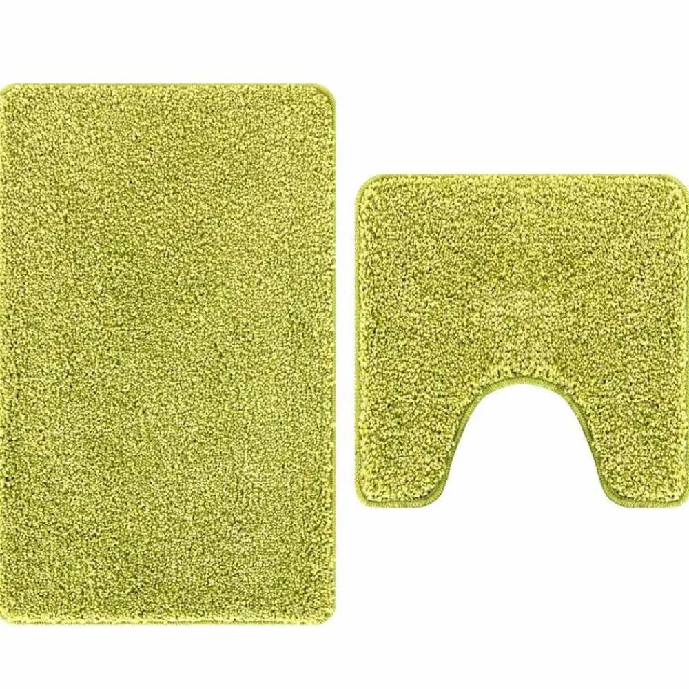 vidaXL Accesorios Para El Baño-Conjunto de alfombra de baño antideslizante 2 pcs PP