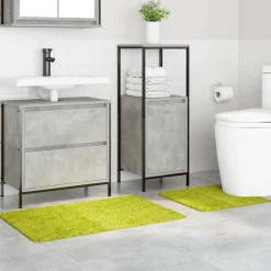 vidaXL Accesorios Para El Baño-Conjunto de alfombra de baño antideslizante 2 pcs PP