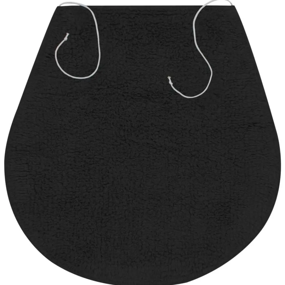 vidaXL Accesorios Para El Baño-Conjunto de alfombrillas de baño de tela 3 piezas