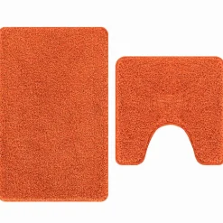 vidaXL Accesorios Para El Baño-Conjunto de alfombra de baño antideslizante 2 pcs PP