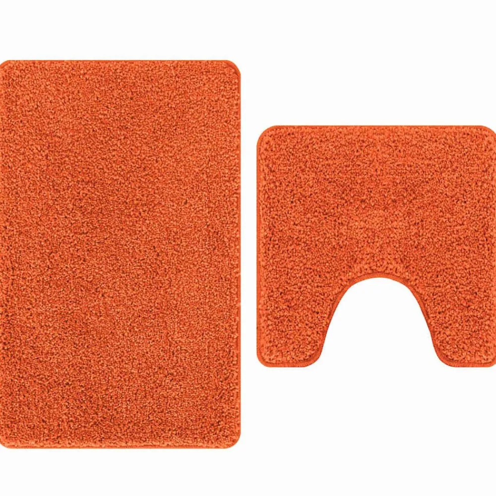 vidaXL Accesorios Para El Baño-Conjunto de alfombra de baño antideslizante 2 pcs PP