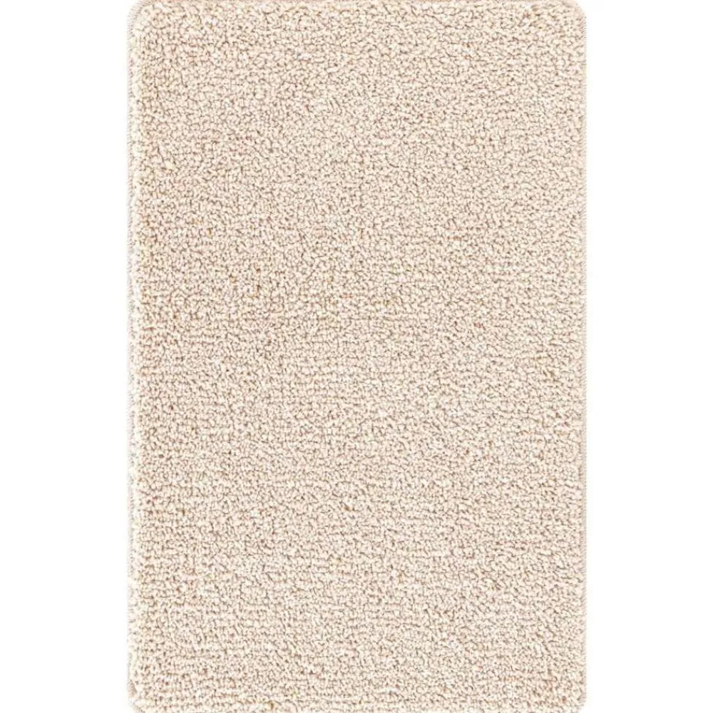 vidaXL Conjunto de alfombra de baño antideslizante 2 pcs PP Crema Hot