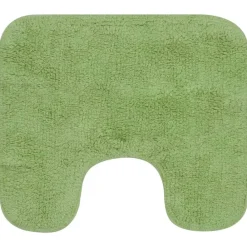 vidaXL Conjunto de alfombrillas de baño de tela 2 piezas Verde New