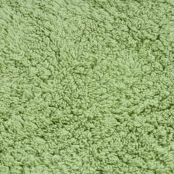 vidaXL Conjunto de alfombrillas de baño de tela 2 piezas Verde New