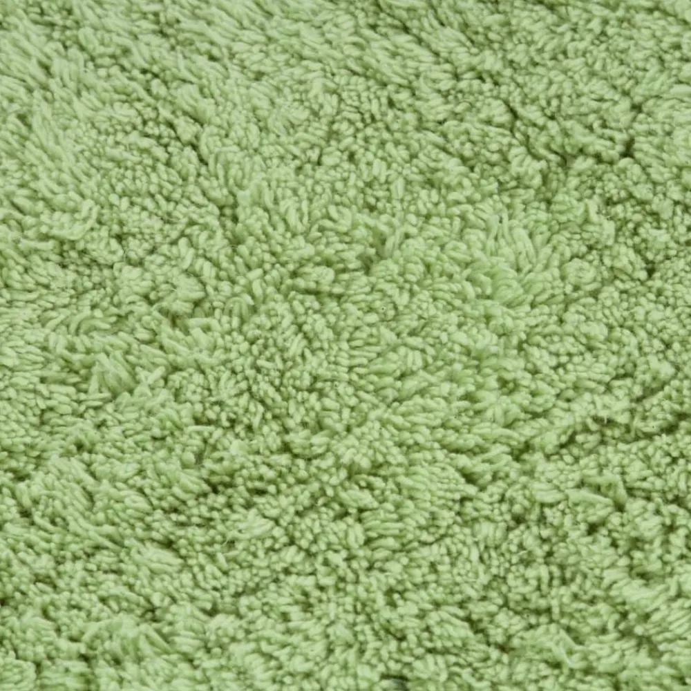 vidaXL Conjunto de alfombrillas de baño de tela 2 piezas Verde New