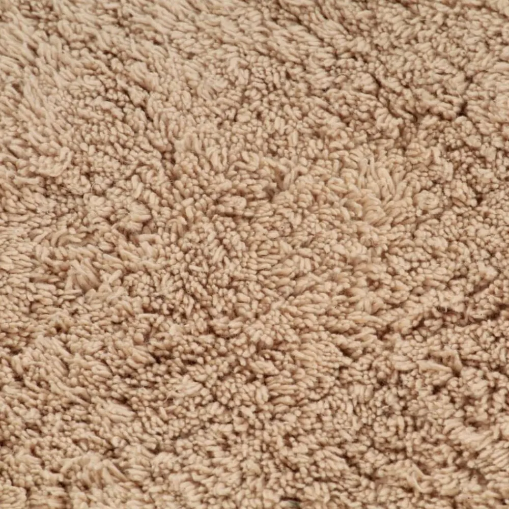 vidaXL Conjunto de alfombrillas de baño de tela 2 piezas Beige Clearance