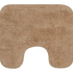 vidaXL Conjunto de alfombrillas de baño de tela 3 piezas Beige