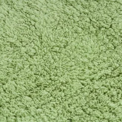 vidaXL Conjunto de alfombrillas de baño de tela 3 piezas Verde Best