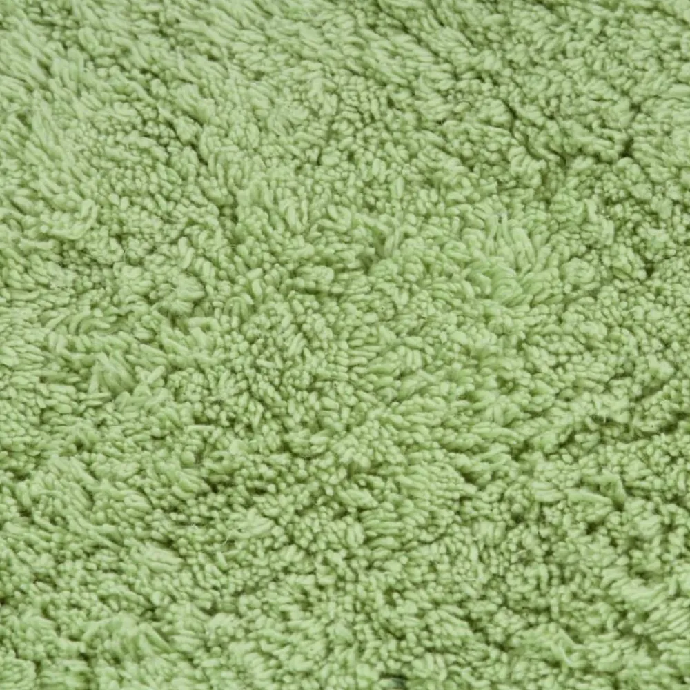 vidaXL Conjunto de alfombrillas de baño de tela 3 piezas Verde Best