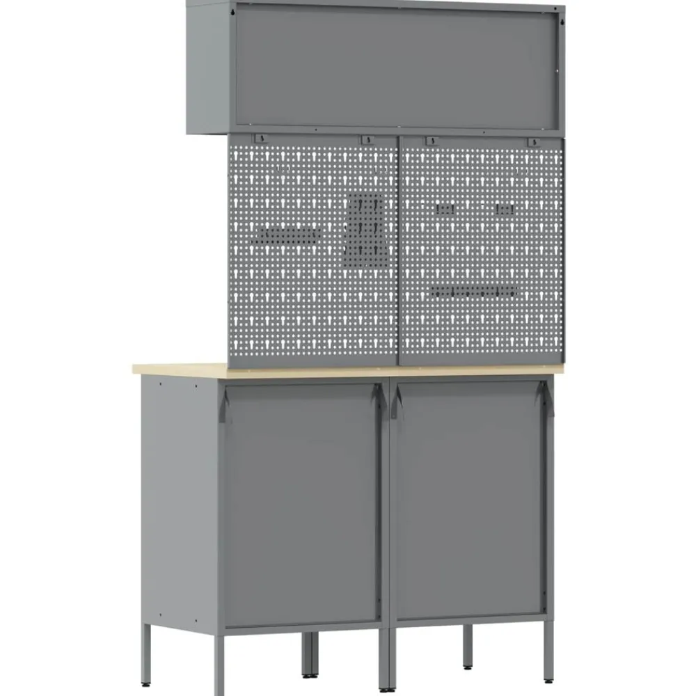 vidaXL Accesorios De Bricolaje-Conjunto de armarios de trabajo con cajón Manual 5 pcs