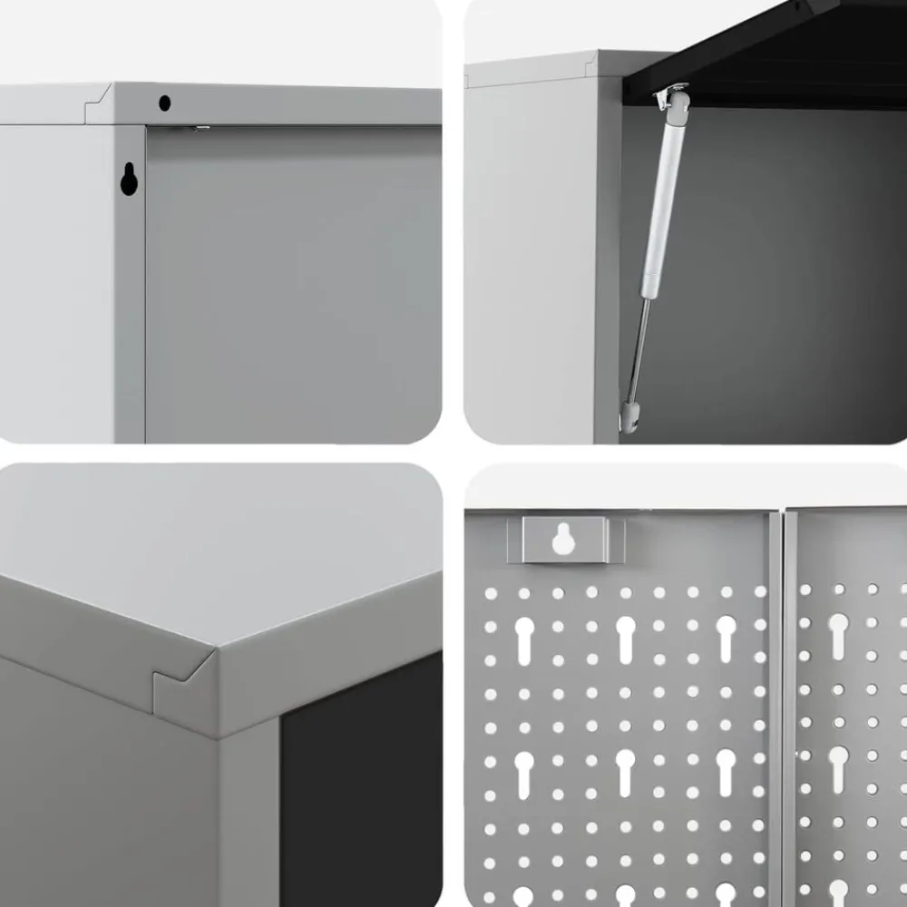 vidaXL Accesorios De Bricolaje-Conjunto de armarios de trabajo con cajón Manual 5 pcs