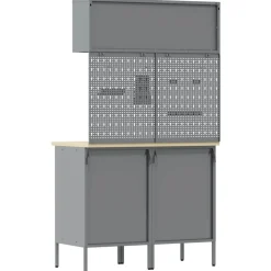 vidaXL Accesorios De Bricolaje-Conjunto de armarios de trabajo con cajón Manual 5 pcs