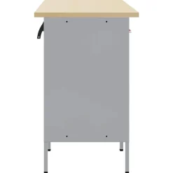 vidaXL Accesorios De Bricolaje-Conjunto de armarios de trabajo con cajón 5 pcs y Gris