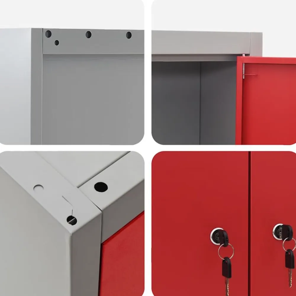 vidaXL Accesorios De Bricolaje-Conjunto de banco de trabajo con cajón 8 pcs y Gris