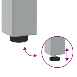 vidaXL Conjunto de banco de trabajo con cajón 2 pcs y Gris Negro Discount