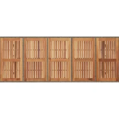 vidaXL Conjunto de Comedor de Jardín 9 pcs ratán sintético Gris Outlet