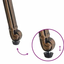 vidaXL Conjunto de Comedor de Jardín 5 pcs Aluminio Bronce Hot