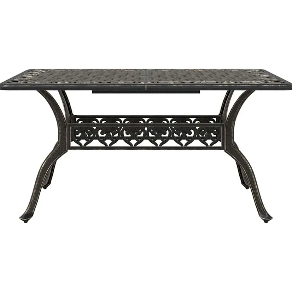 vidaXL Conjunto de Comedor de Jardín 5 pcs Aluminio Bronce Hot