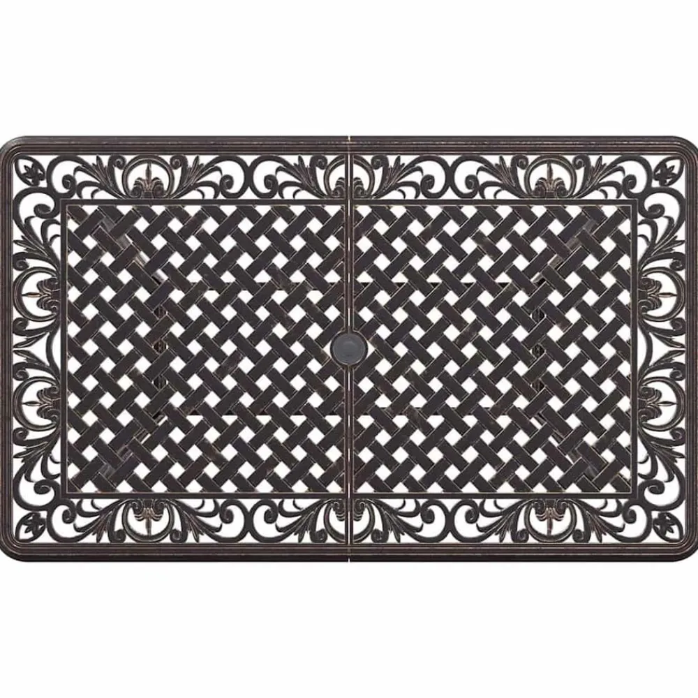 vidaXL Conjunto de Comedor de Jardín 5 pcs Aluminio Bronce Hot