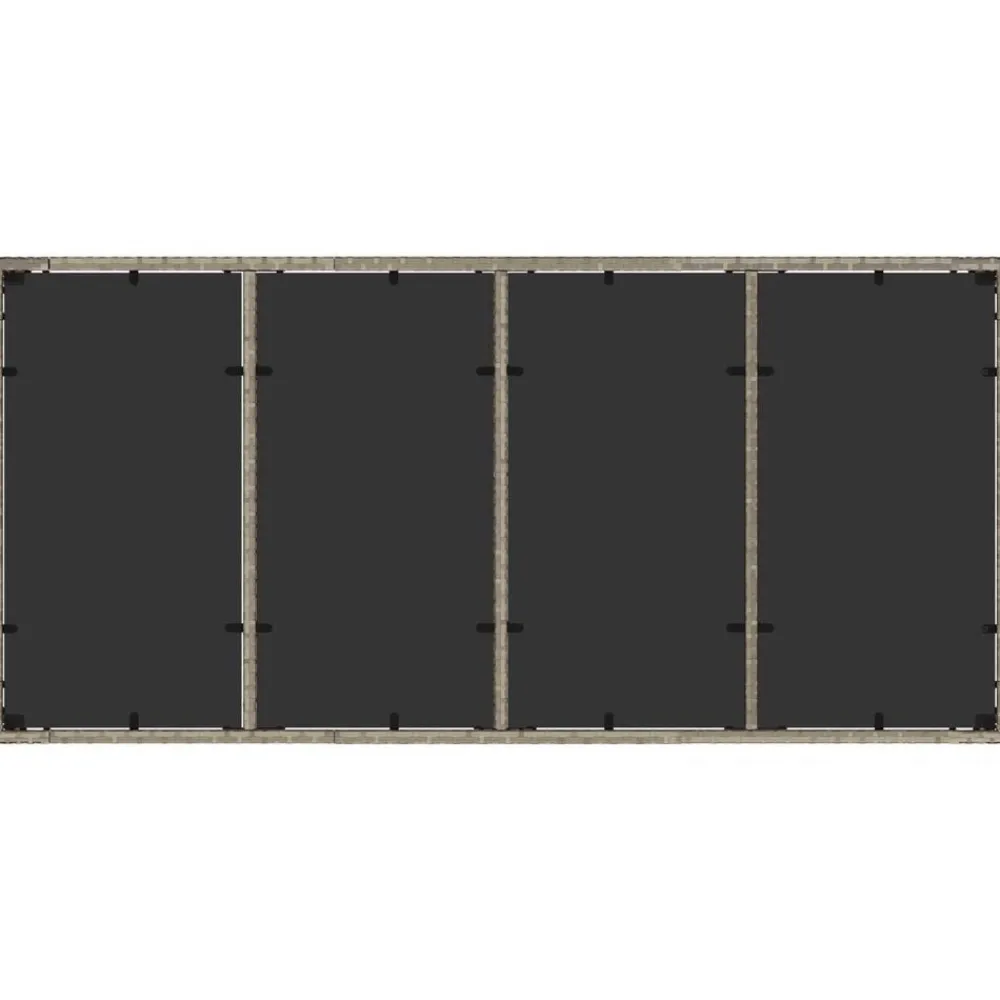 vidaXL Muebles De Jardín-Conjunto de Comedor de Jardín 7 pcs Gris Claro ratán sintético