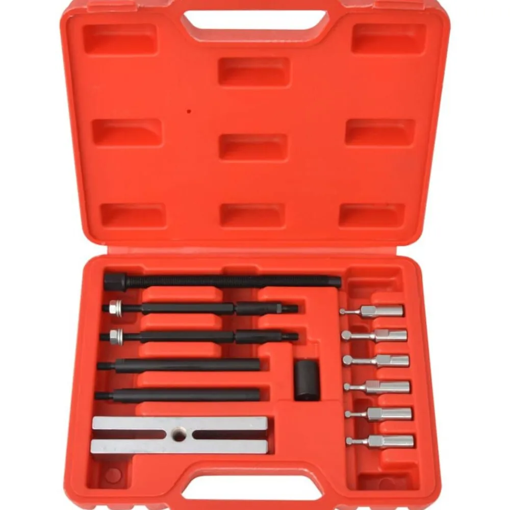vidaXL Equipo & Herramientas De Taller-Conjunto de extractores de rodamientos pequeños 19 unidades