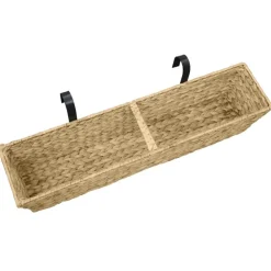 vidaXL Conjunto de jardineras 2 unidades jacinto de agua Marr&oacute;n claro Clearance