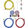 vidaXL Herramientas-Conjunto de manómetro de dos vías para aire acondicionado