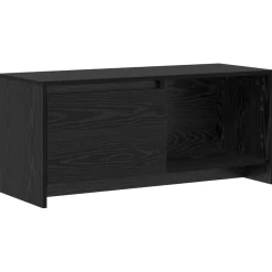 vidaXL Conjunto de mueble de TV 90 x 35 x 40 cm Roble negro New