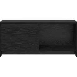 vidaXL Conjunto de mueble de TV 90 x 35 x 40 cm Roble negro New