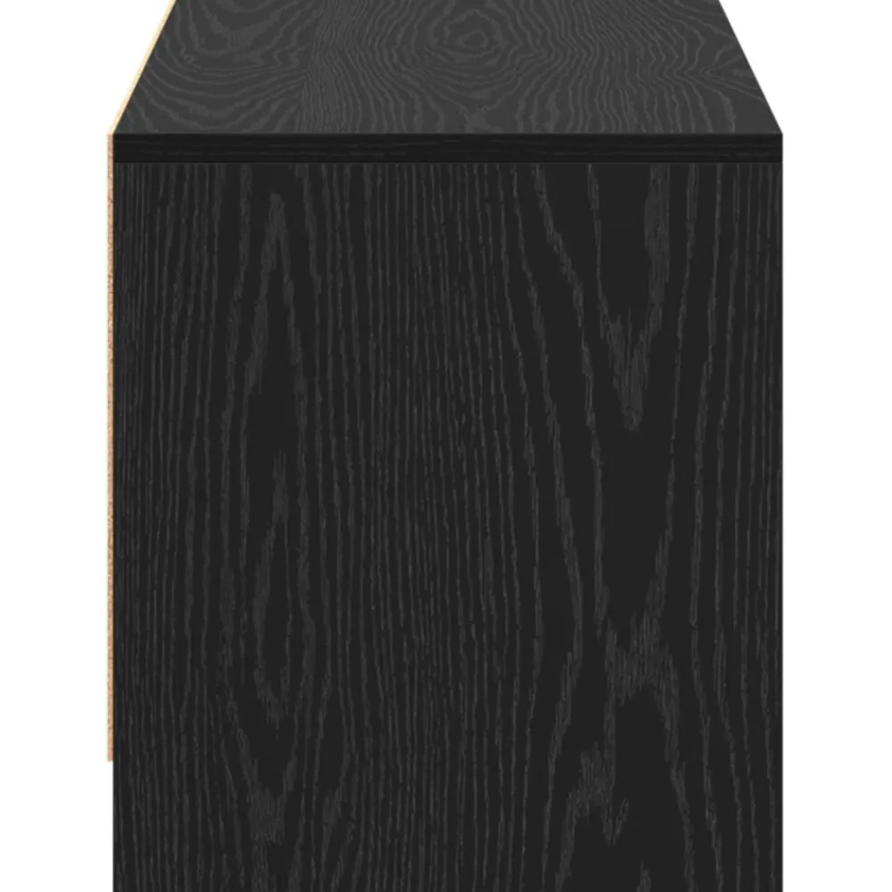 vidaXL Conjunto de mueble de TV 90 x 35 x 40 cm Roble negro New