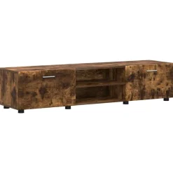 vidaXL Conjunto de mueble de TV con cajón FLORIN Roble ahumado Best