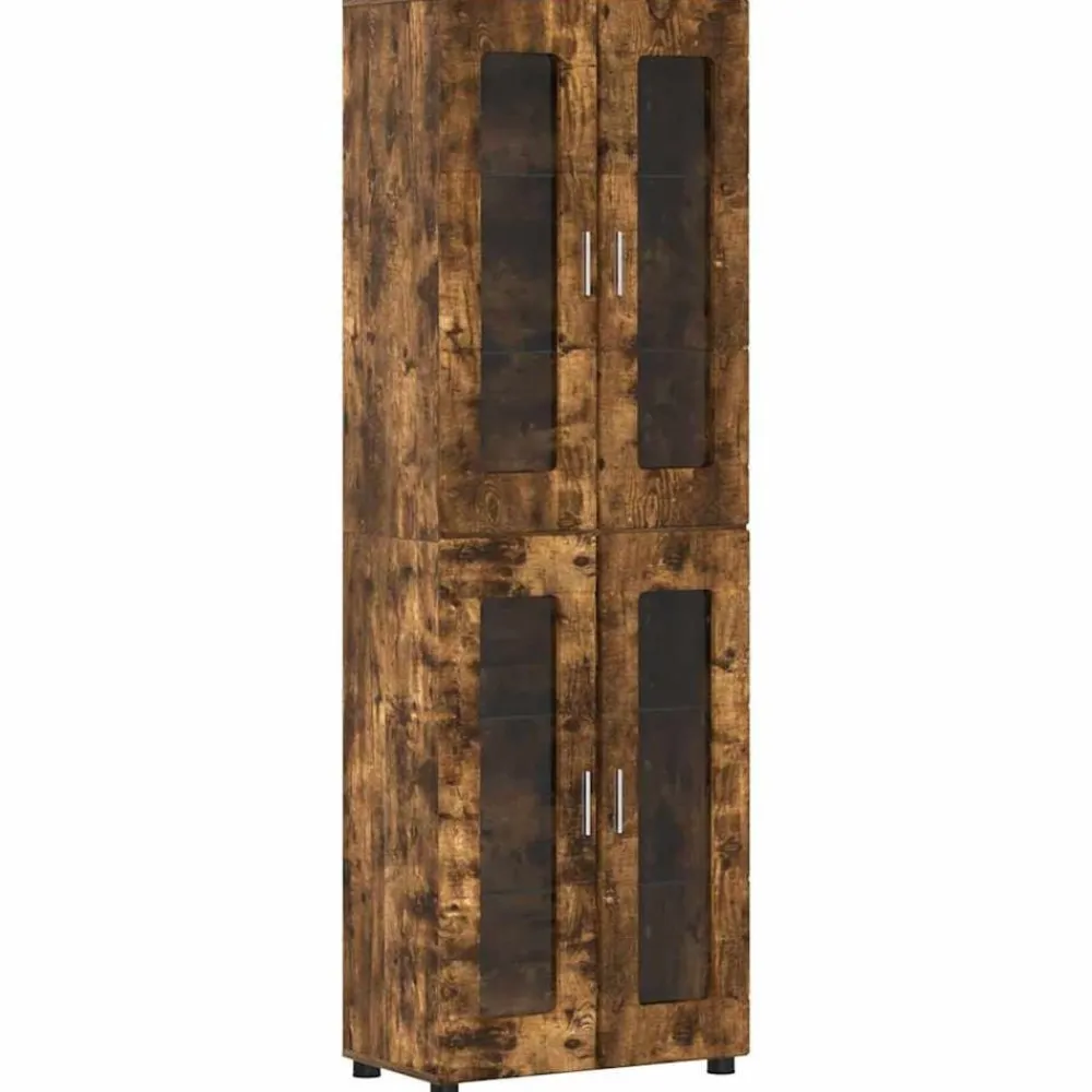 vidaXL Conjunto de mueble de TV con cajón FLORIN Roble ahumado Best