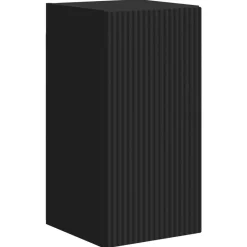 vidaXL Conjunto de mueble de TV 4 pcs Madera de ingeniería Negro Clearance