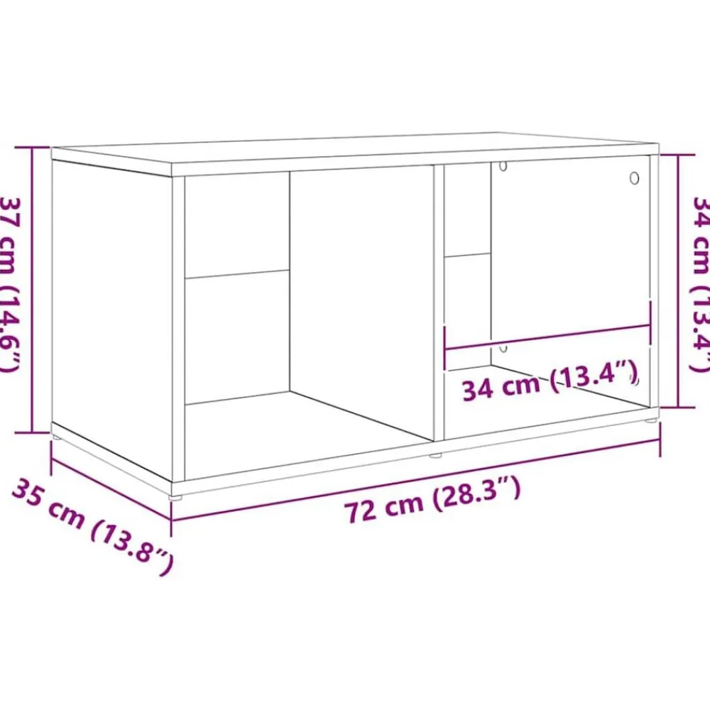 vidaXL Conjunto de mueble de TV 3 pcs Negro Madera contrachapada Roble negro Clearance