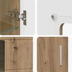 vidaXL Conjuntos De Muebles-Conjunto de mueble de TV con cajón FLORIN Roble artesanal