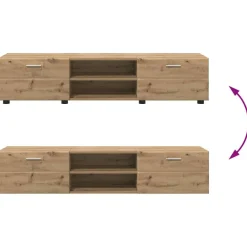 vidaXL Conjuntos De Muebles-Conjunto de mueble de TV con cajón FLORIN Roble artesanal
