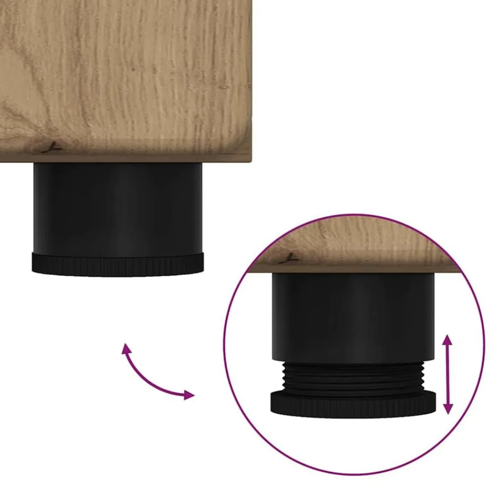 vidaXL Conjuntos De Muebles-Conjunto de mueble de TV con cajón FLORIN Roble artesanal