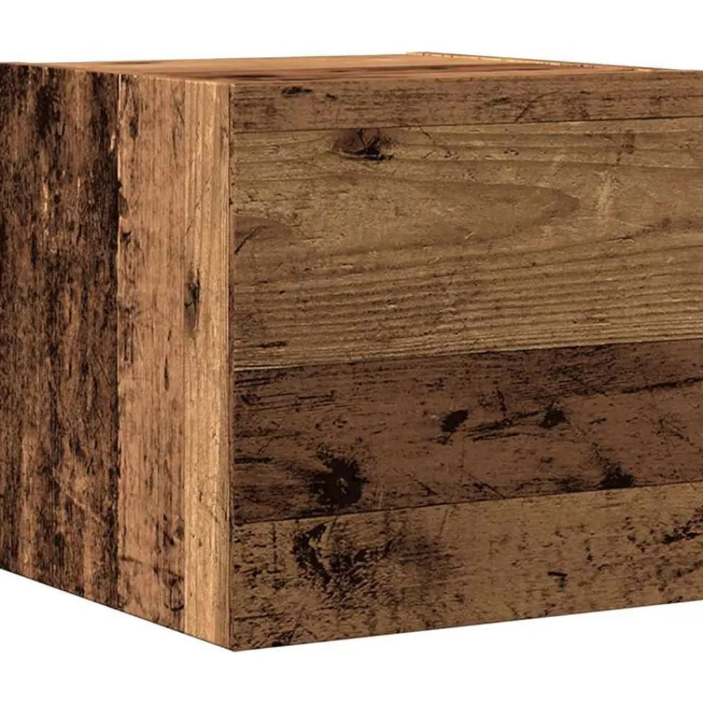 vidaXL Muebles Tv-Conjunto de mueble de TV 5 piezas montado la pared madera vieja