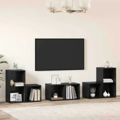 vidaXL Muebles Tv-Conjunto de mueble de TV 6 pcs Madera contrachapada