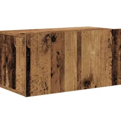 vidaXL Conjunto de mueble de TV Montaje en la pared 5 pcs Madera vieja Discount
