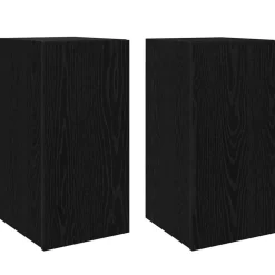 vidaXL Conjunto de mueble de TV Madera de ingeniería Roble negro Best