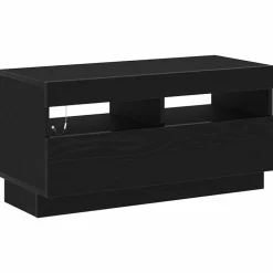 vidaXL Conjunto de mueble de TV 3 pcs Negro 260 x 35 x 40 cm Roble negro Clearance