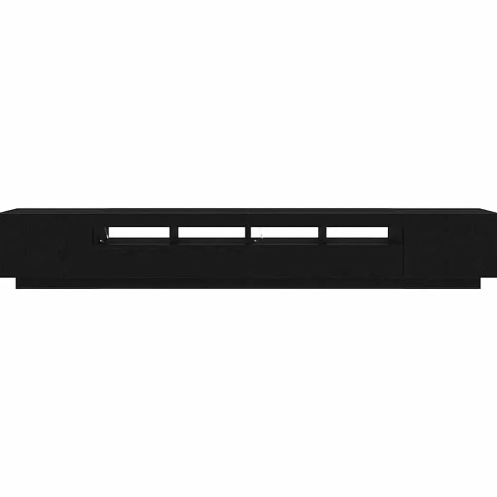vidaXL Conjunto de mueble de TV 3 pcs Negro 260 x 35 x 40 cm Roble negro Clearance