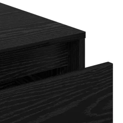 vidaXL Conjunto de muebles de recibidor 6 pcs Madera de ingeniería Roble negro Discount