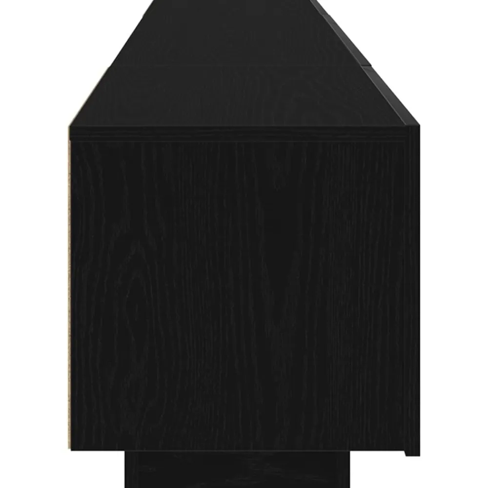 vidaXL Conjunto de mueble de TV 2 pcs Negro 180 x 35 x 40 cm Roble negro Sale