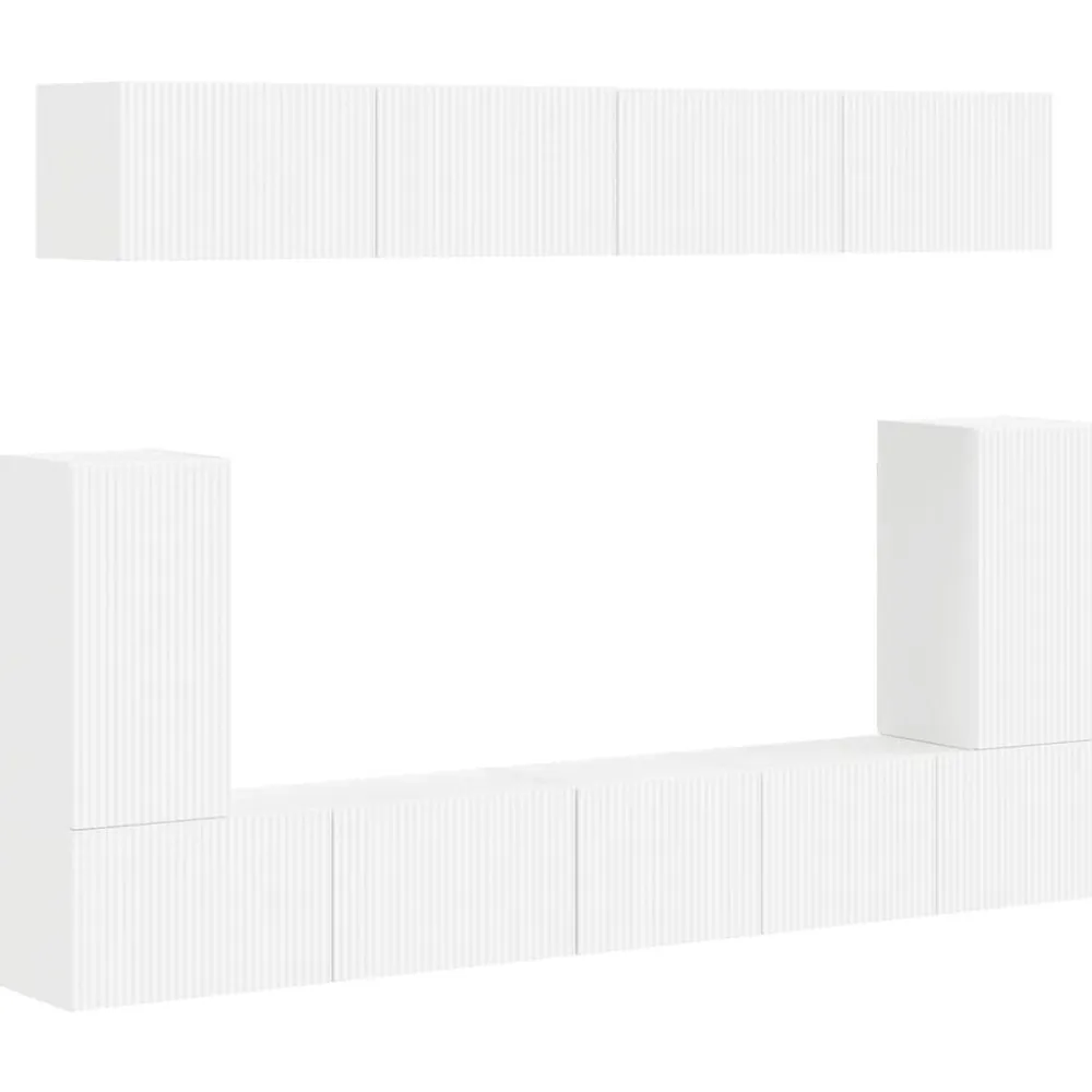 vidaXL Muebles Tv-Conjunto de mueble de TV 5 pcs Madera de ingeniería